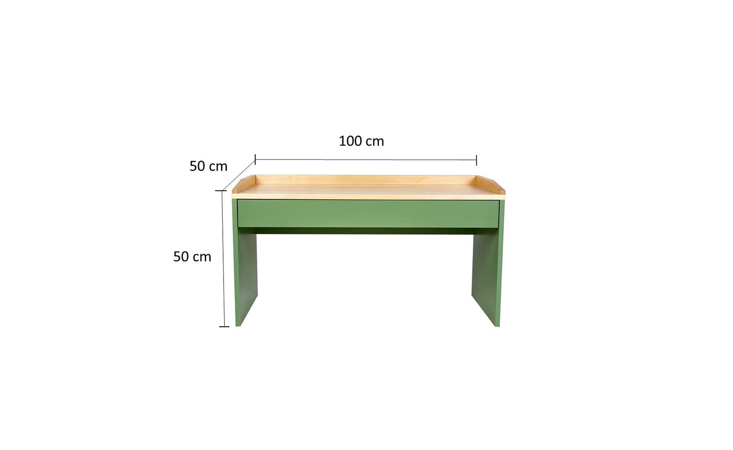 Kinderschreibtisch, Spieltisch, Kindertisch, Schreibtisch für Kinder mit Schublade Matcha Grün