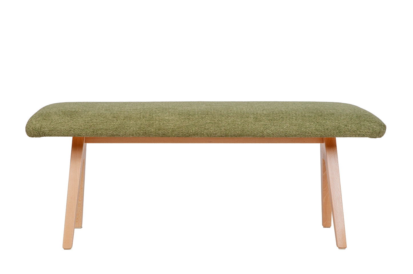 Sitzbank 'Die Natürliche', 125cm, Stoff Grün