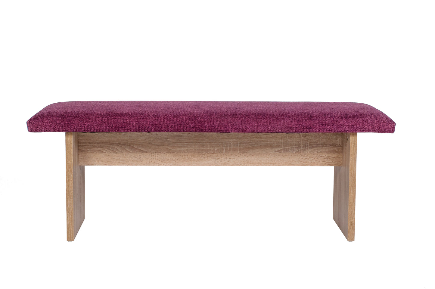 Sitzbank 'Das Raumwunder', 125cm, Stoff Bordeaux