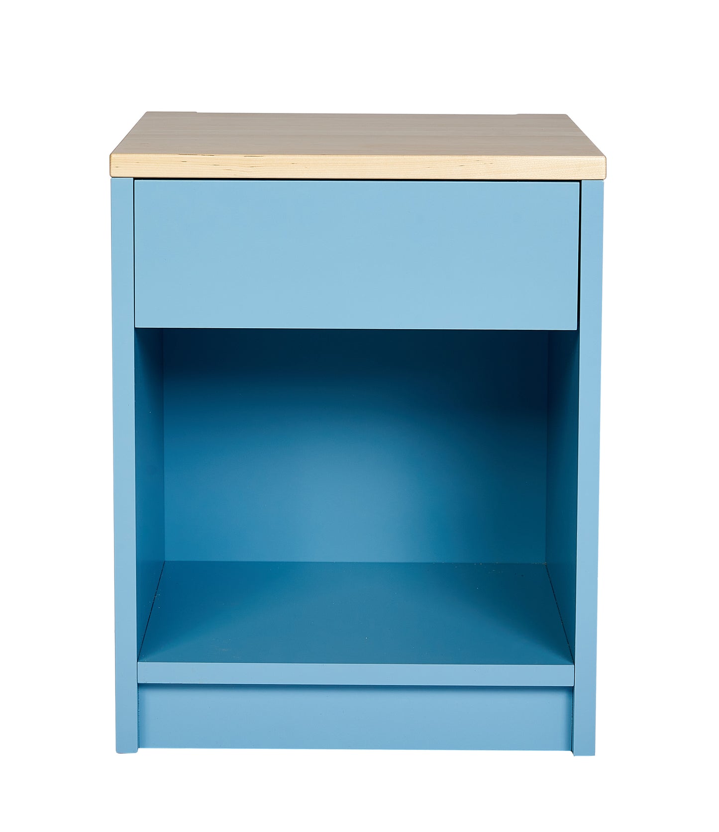 Nachttisch, Nachtschrank, Beistelltisch, Nachtkommode mit Schublade Blau Pastell