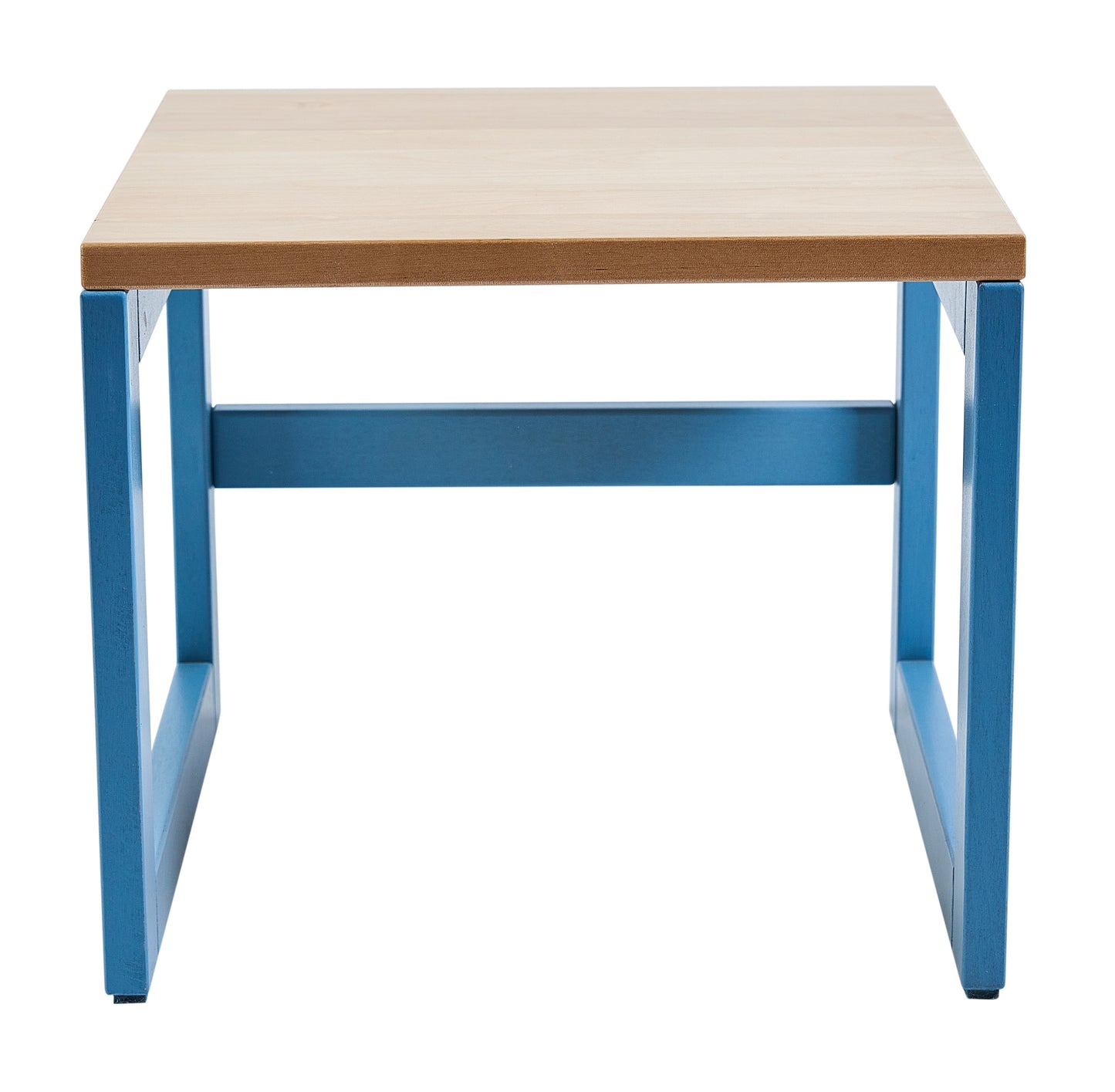 Kinderhocker 'Der Josef', Birke Echtholz, L37cm, Pastell Blau